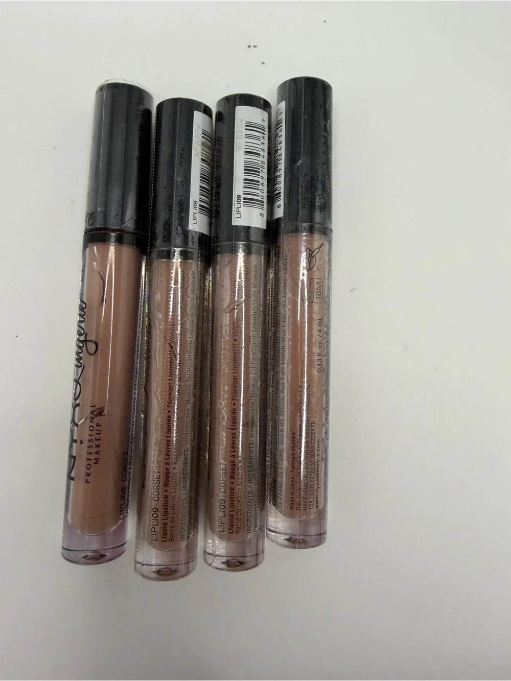 NYX Lip Gloss Set - Nude & Rose Gold Shimmer